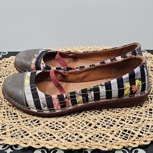 Colorful Striped Flats